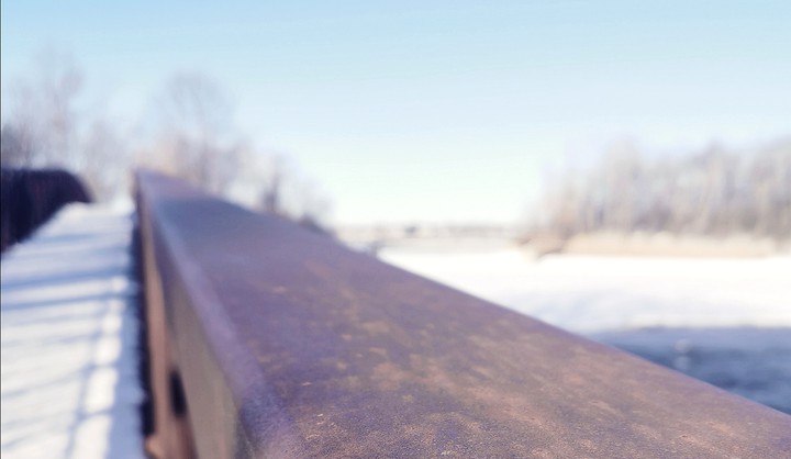 pont hiver blanc