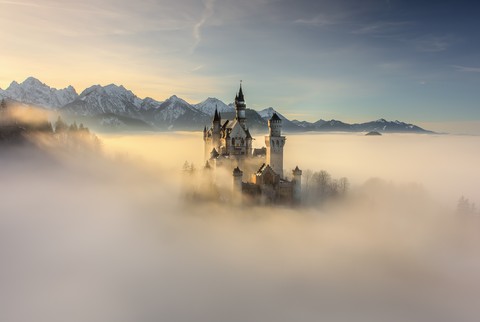 fonds d'écran château, morning