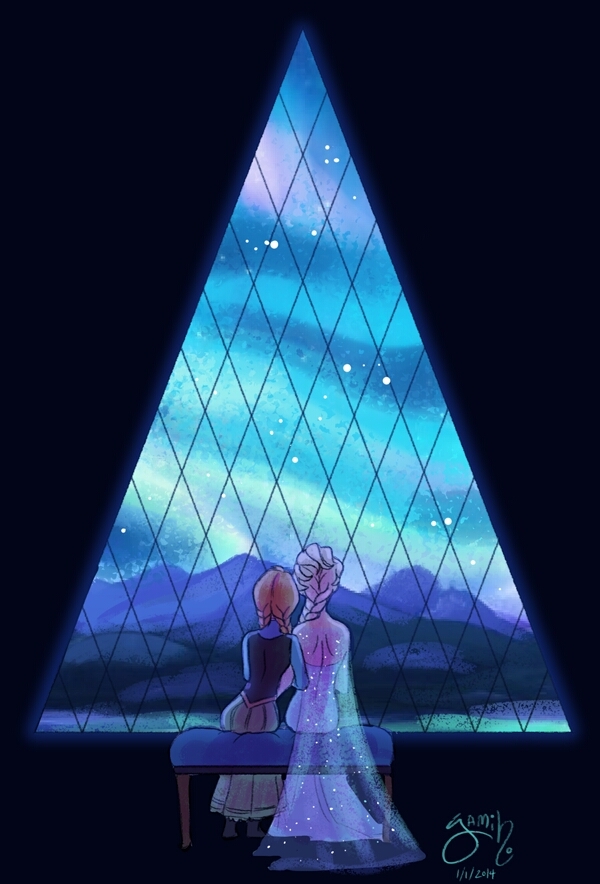 Anna and Elsa frozen