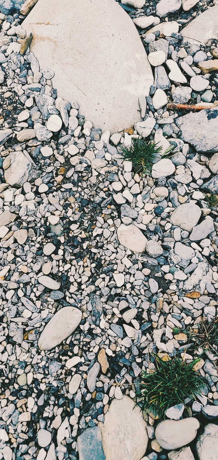 white stones