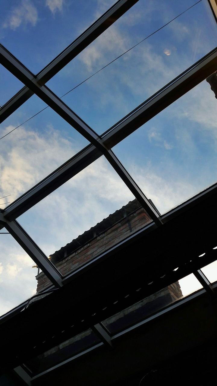 sky through the windows