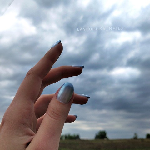 маникюр ногти небо