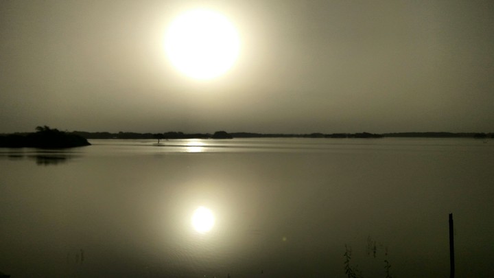 water like a mirror.