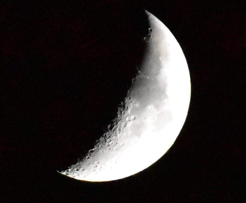 Crescent Moon Zoomed In