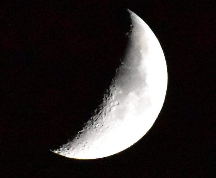 Crescent Moon Zoomed In