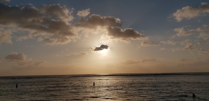 beautiful sun at the beach