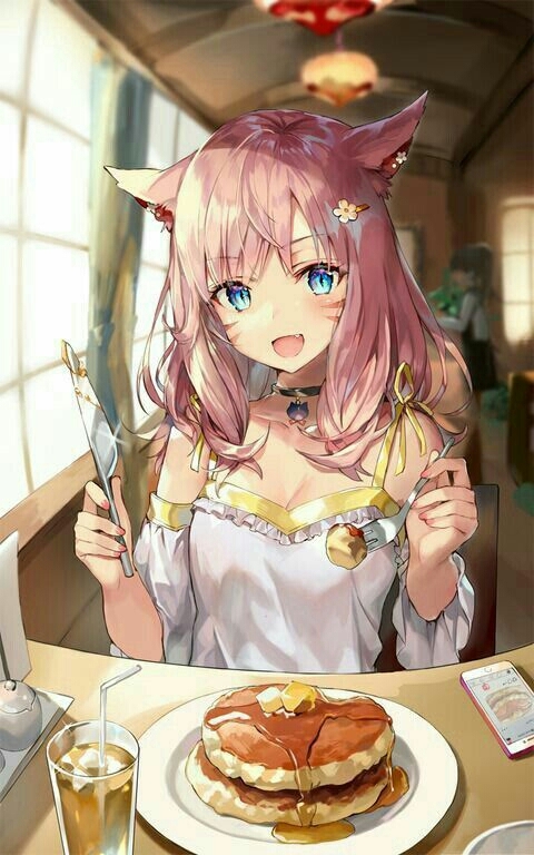 Neko breakfast