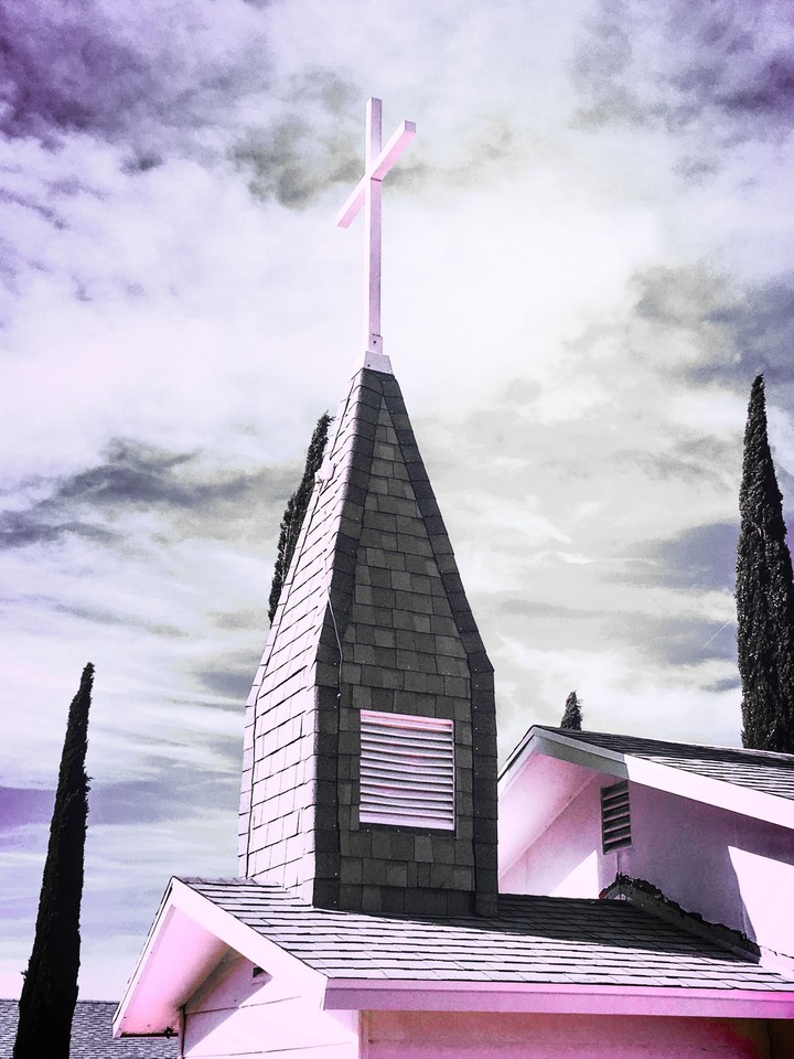 Church Steeple in the Arizona Desert