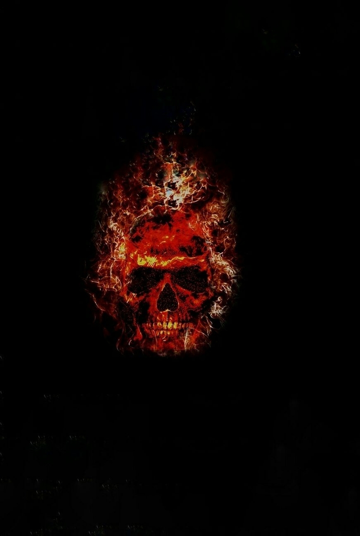 skull fire effect