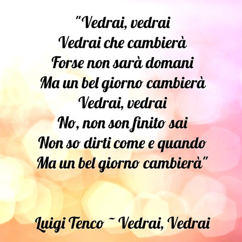 vedrai vedrai _ luigi tenco