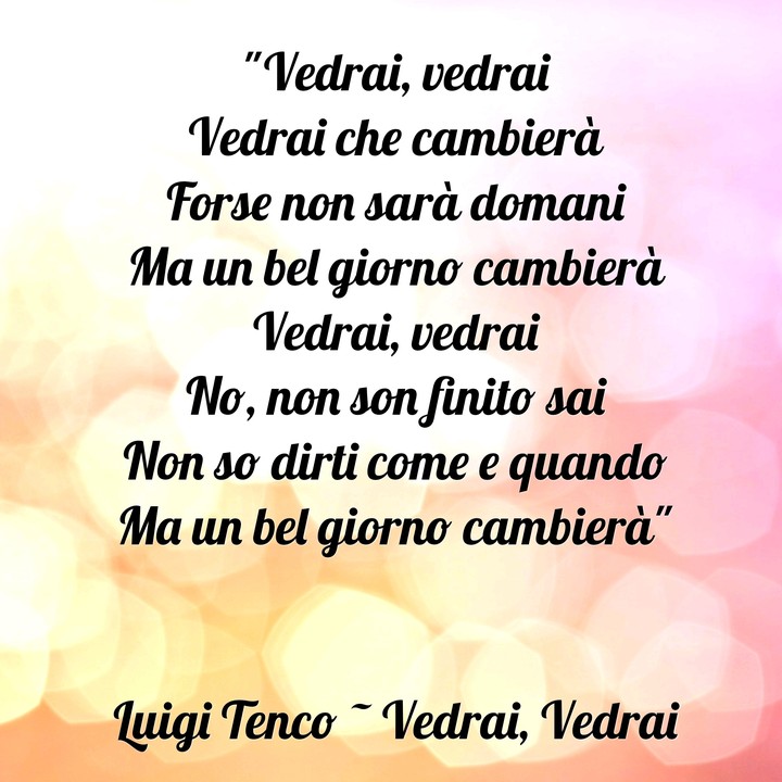 vedrai vedrai _ luigi tenco