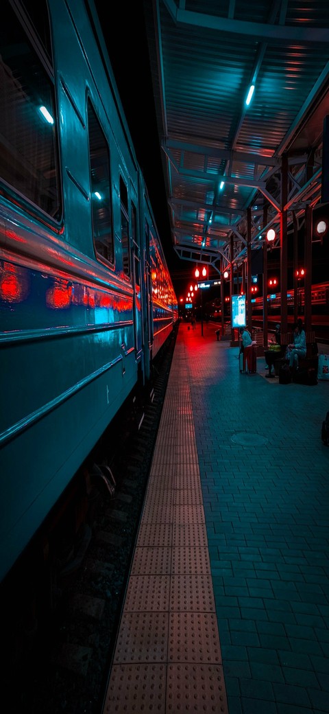 blue, train वॉलपेपर
