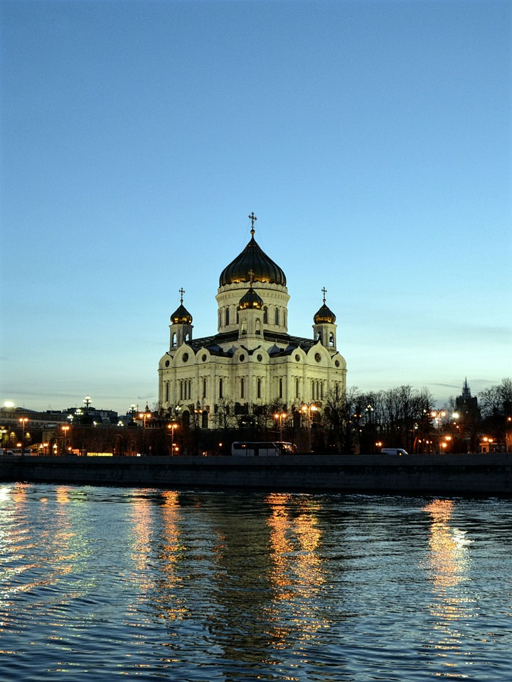 the cathedral in Moscow