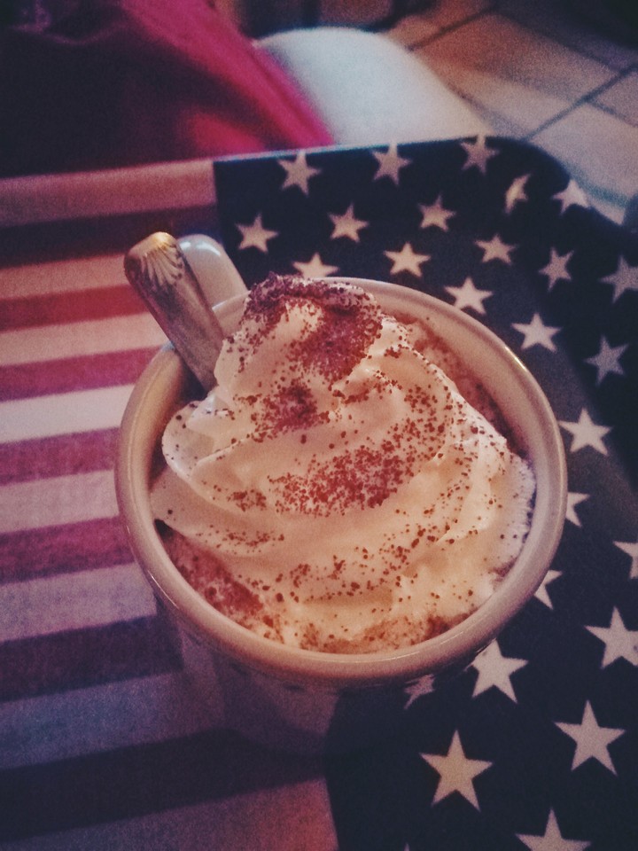 Hot chocolate in summer