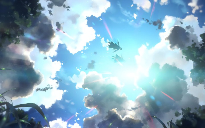 Kirito and Asuna in Alfheim Online