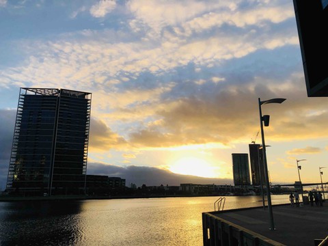 sunset -Docklands