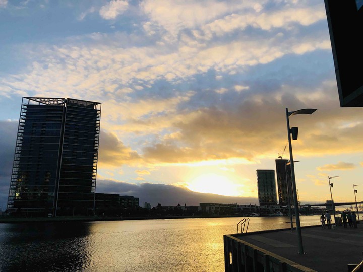 sunset -Docklands