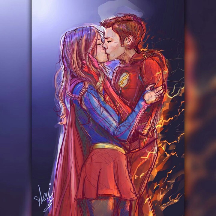 Good art the flash and supergirl;)