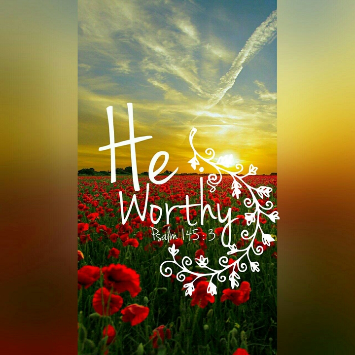 He is worthy