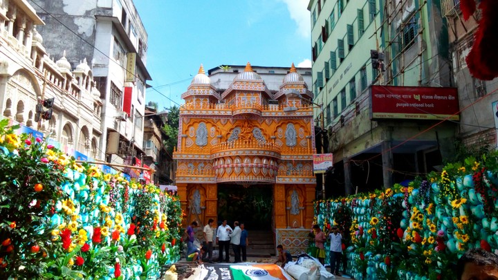 very good durga puja pandal