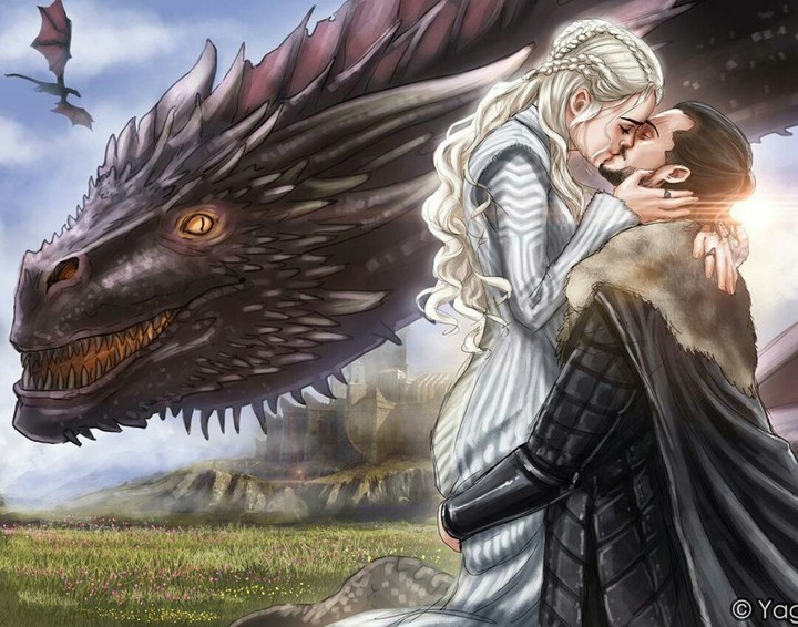 jonerys kiss with dragon