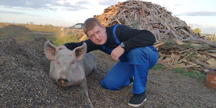 на природе