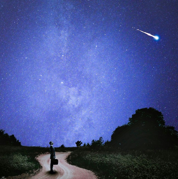 the sky full of stars