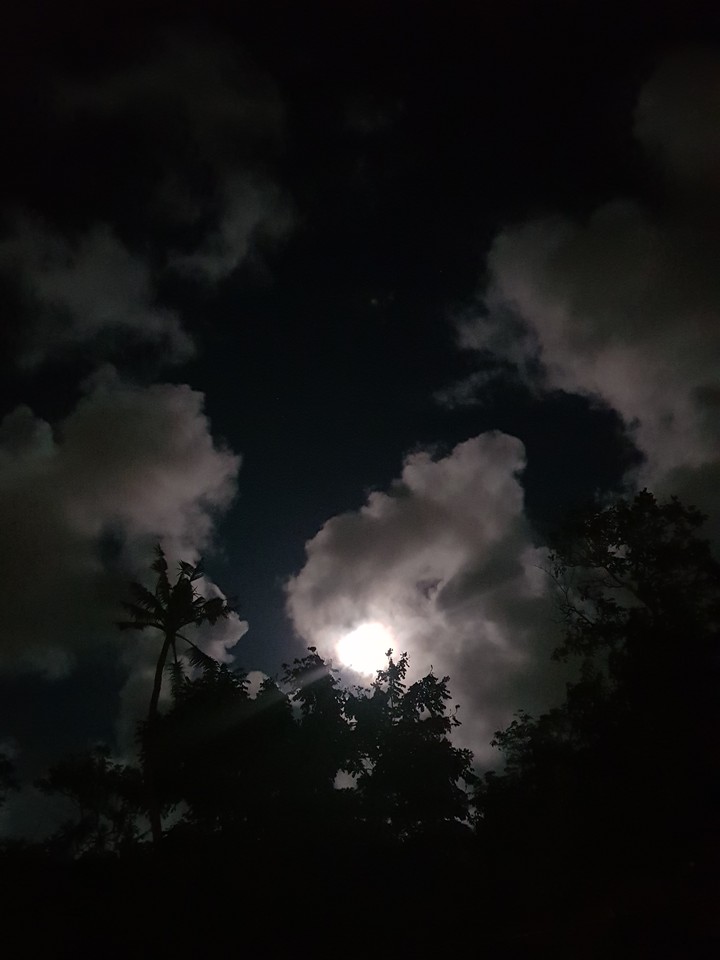 Moon & cloud
