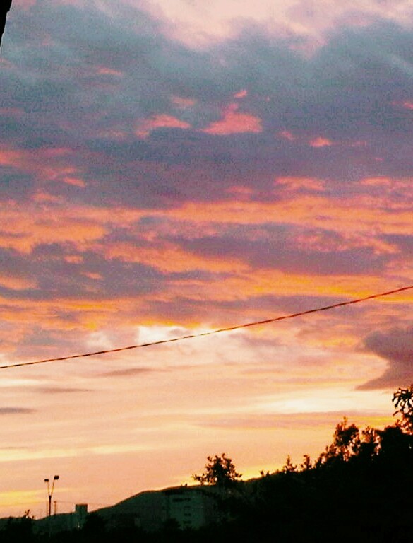 Sun goes down