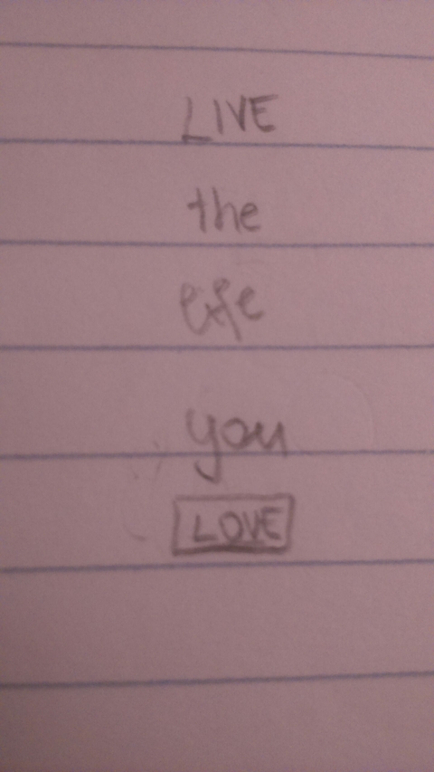 live the life you love