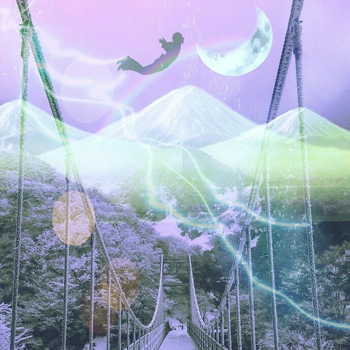Purple world!! imaginary world