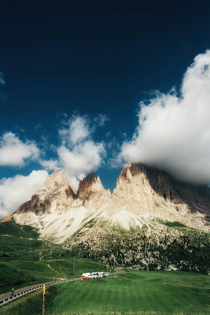 Jagged mountains