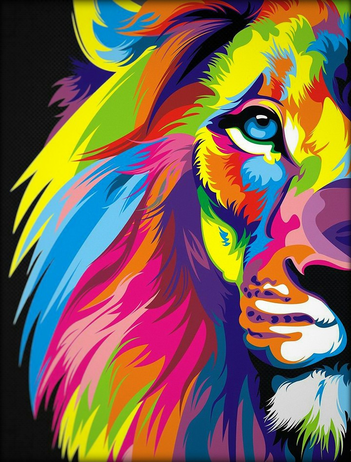 Colourful Lion©