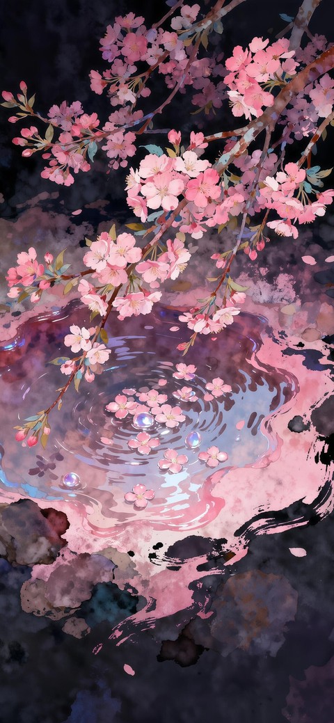 fonds d'écran pink, prunus