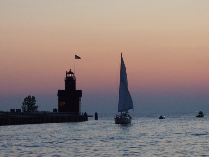 Sailboat on the sea