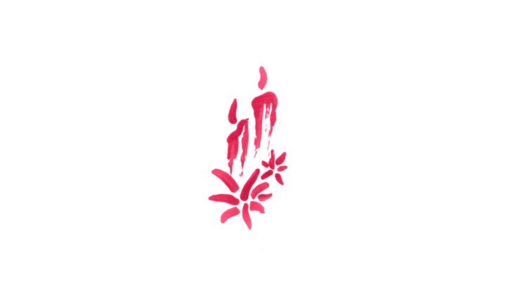 christmas pink candles