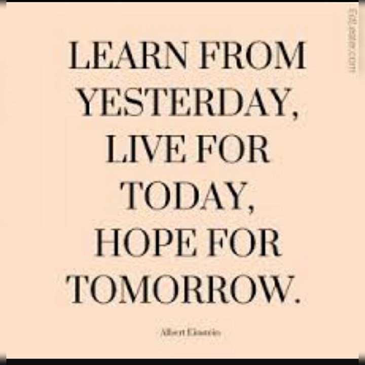 Be happy by learning something from yesterday?
