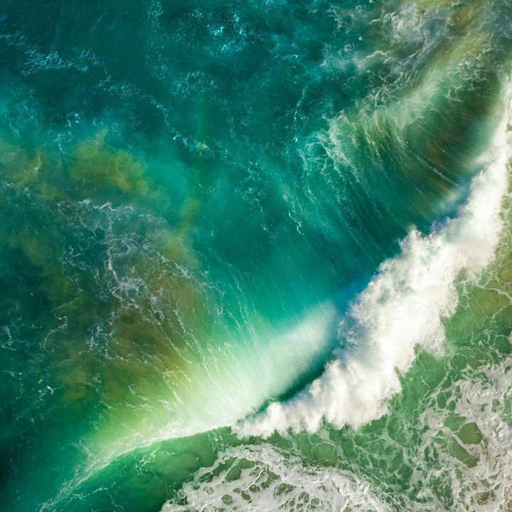 Apple iOS 10 Green Ocean