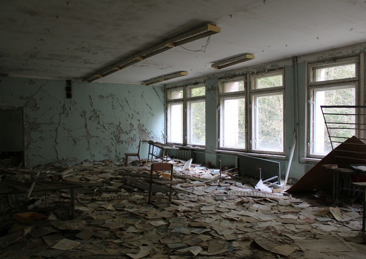school in Prypyat, Chernobyl