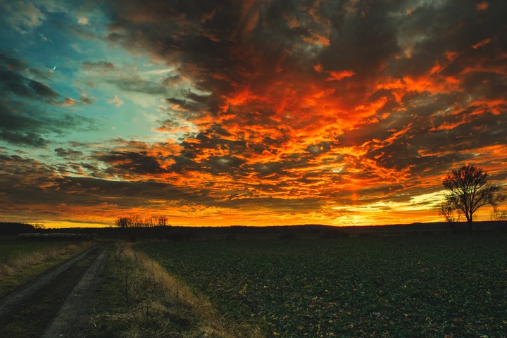 Red sky