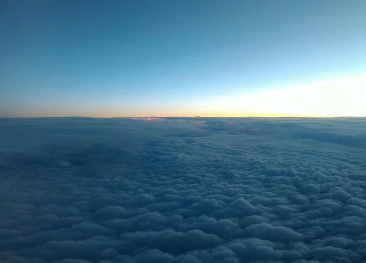 above the clouds