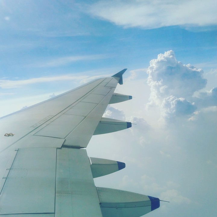 out side view  from airplane