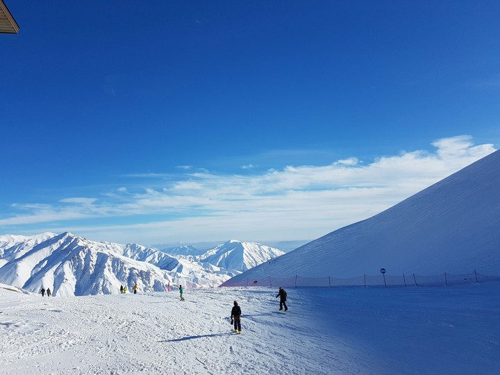 blue snow