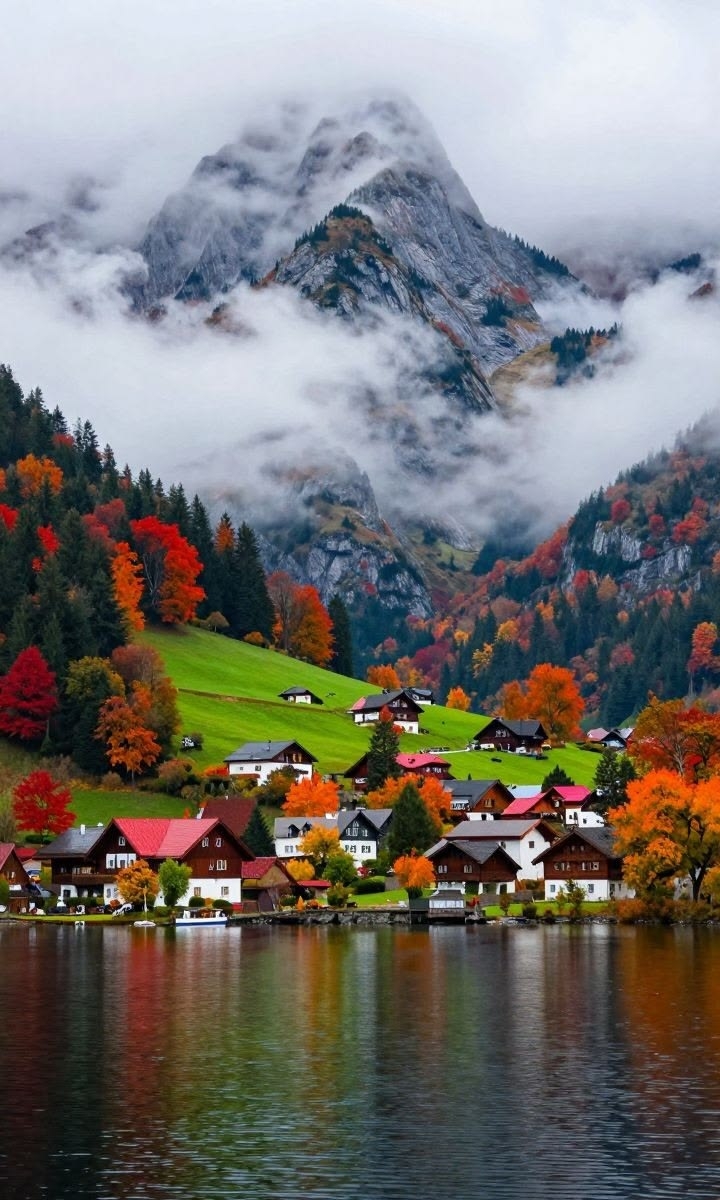 papéis de parede Autumn, cloud