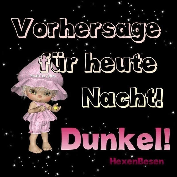 in der Nacht is dunkel