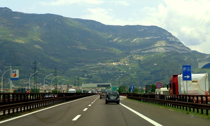 Highway in mountains.
