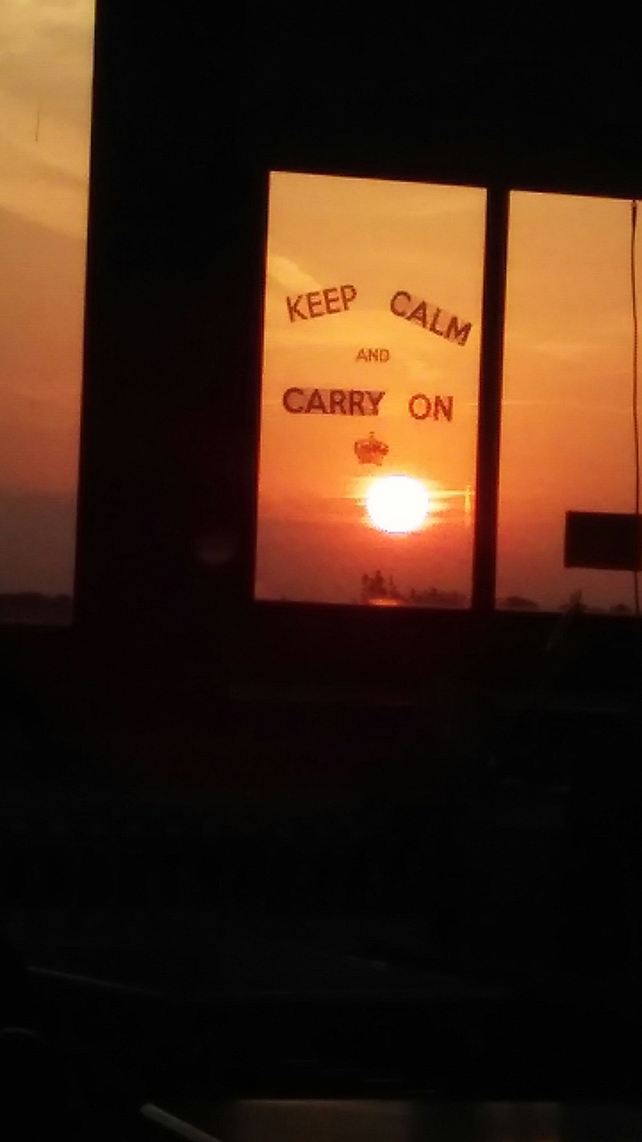 Sunrise on a warm November morning