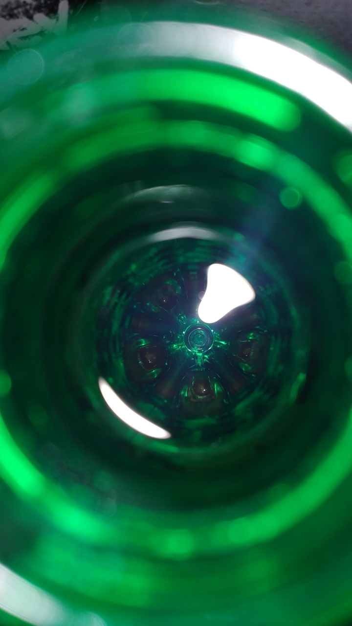 inside a water bottle