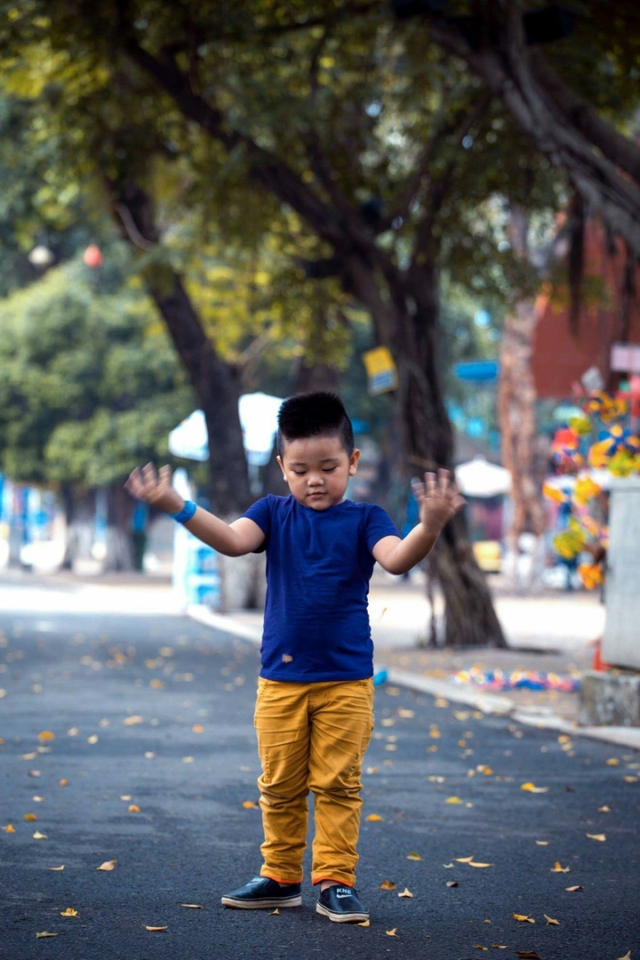 Cute boy and winter in Vietnam.