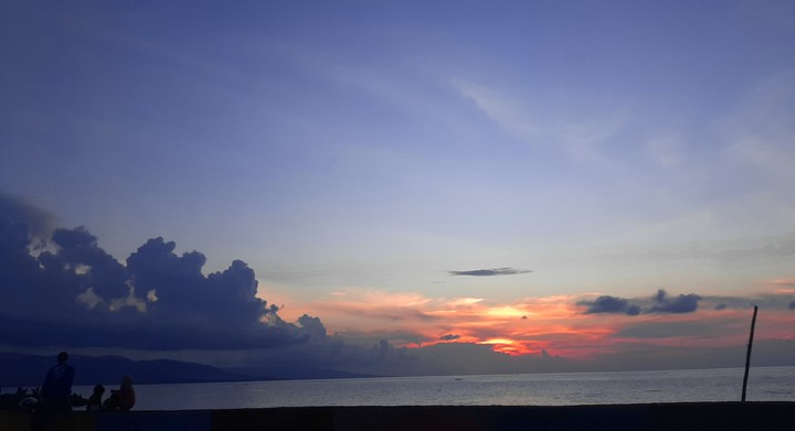 sunset at the bay